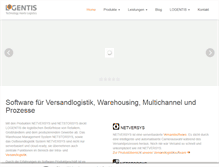 Tablet Screenshot of logentis.de